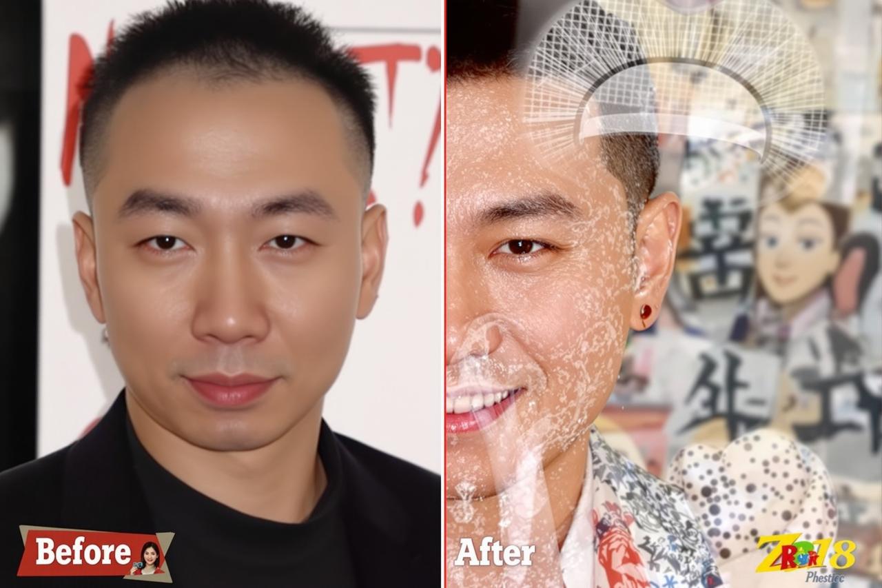某男星整容前后对比照曝光,判若两人